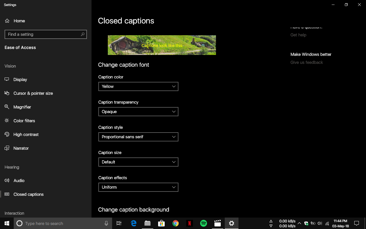 Chrome to support Windows 10’s system styling for captions in videos 95bda5e6-e794-4ee0-bad4-a803c79f0bec?upload=true.png