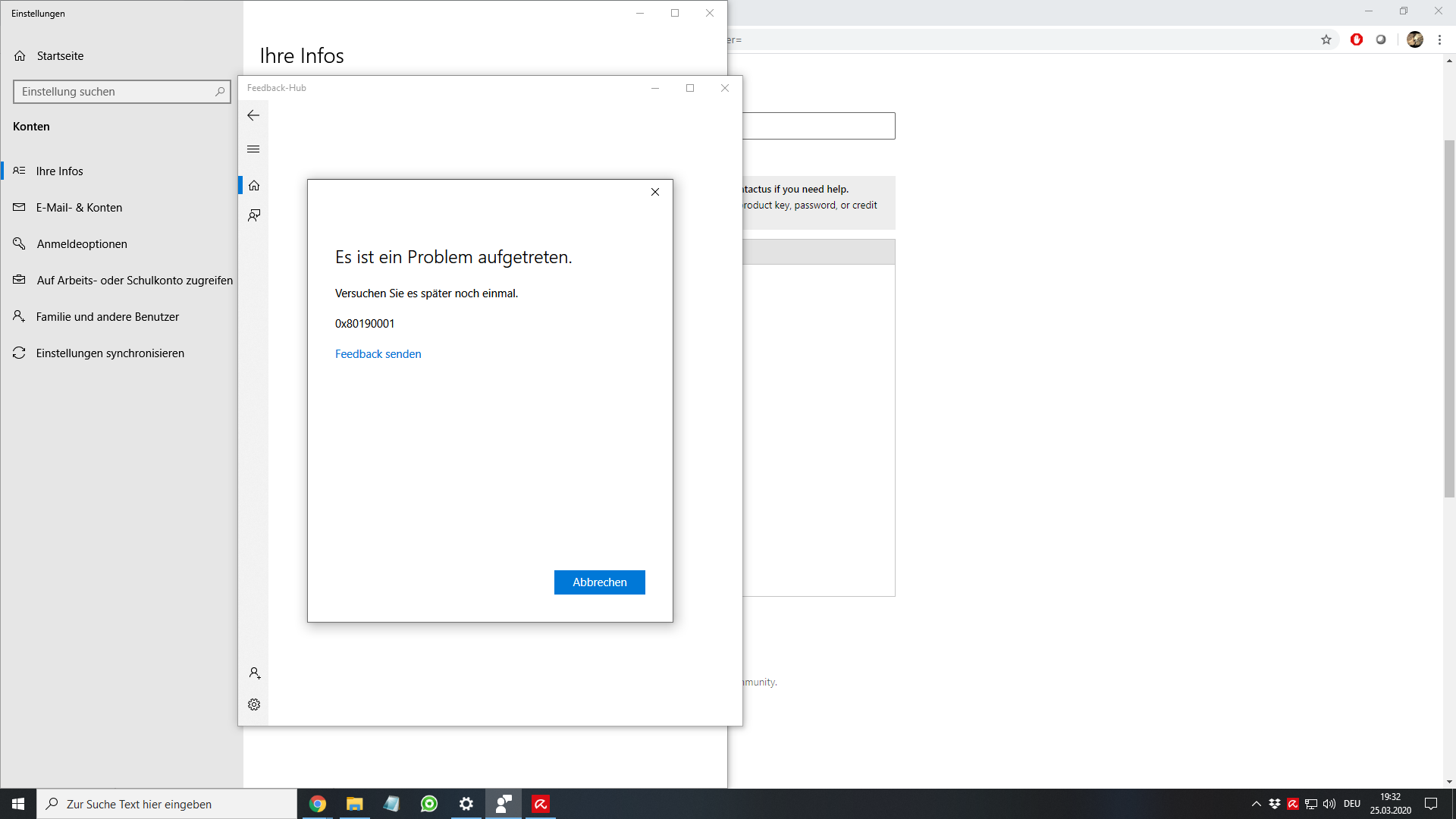 All Microsoft related services do no have connection - and more! 95d7931c-3338-4715-a885-3dbf8e1cca6f?upload=true.png