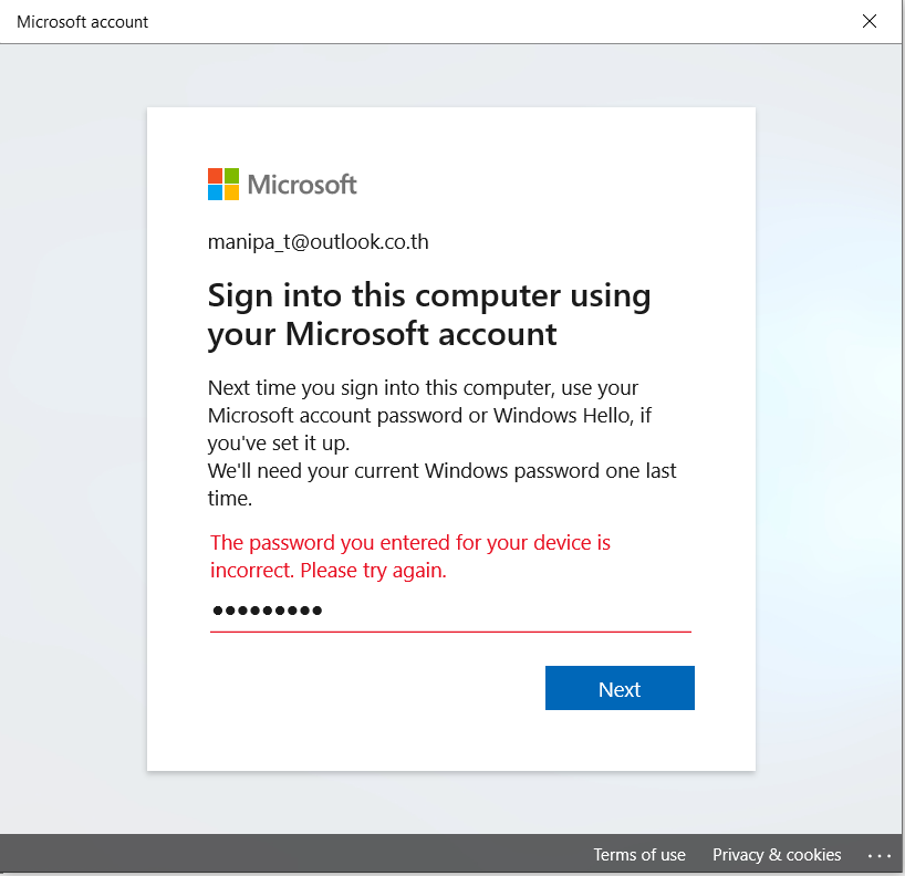 i can't log-in with my Microsoft account 95fdcea2-a760-4ce7-a77a-b1f723aea8ad?upload=true.png