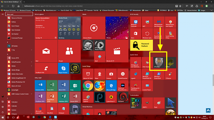 I can't organize the start apps list or get rid of the start menu tiles. 96095d1485970610t-how-move-desktop-icon-start-menu-create-tile-image-003.png