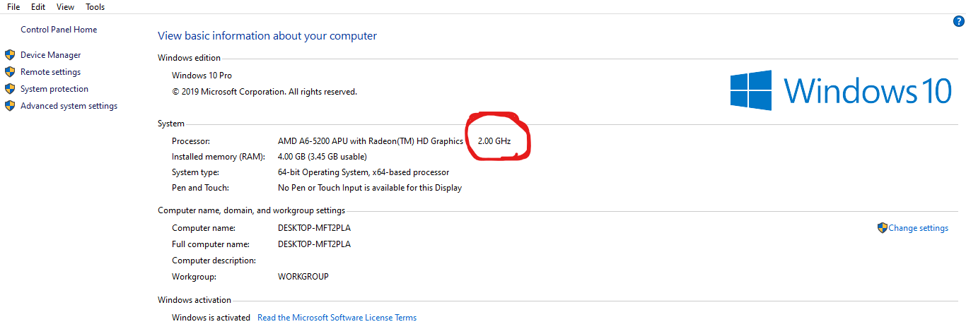 My windows pc processor speed is decreased from 2.40 to 2.00 GHz 962d4416-4e39-404f-b154-eacd47a50816?upload=true.png