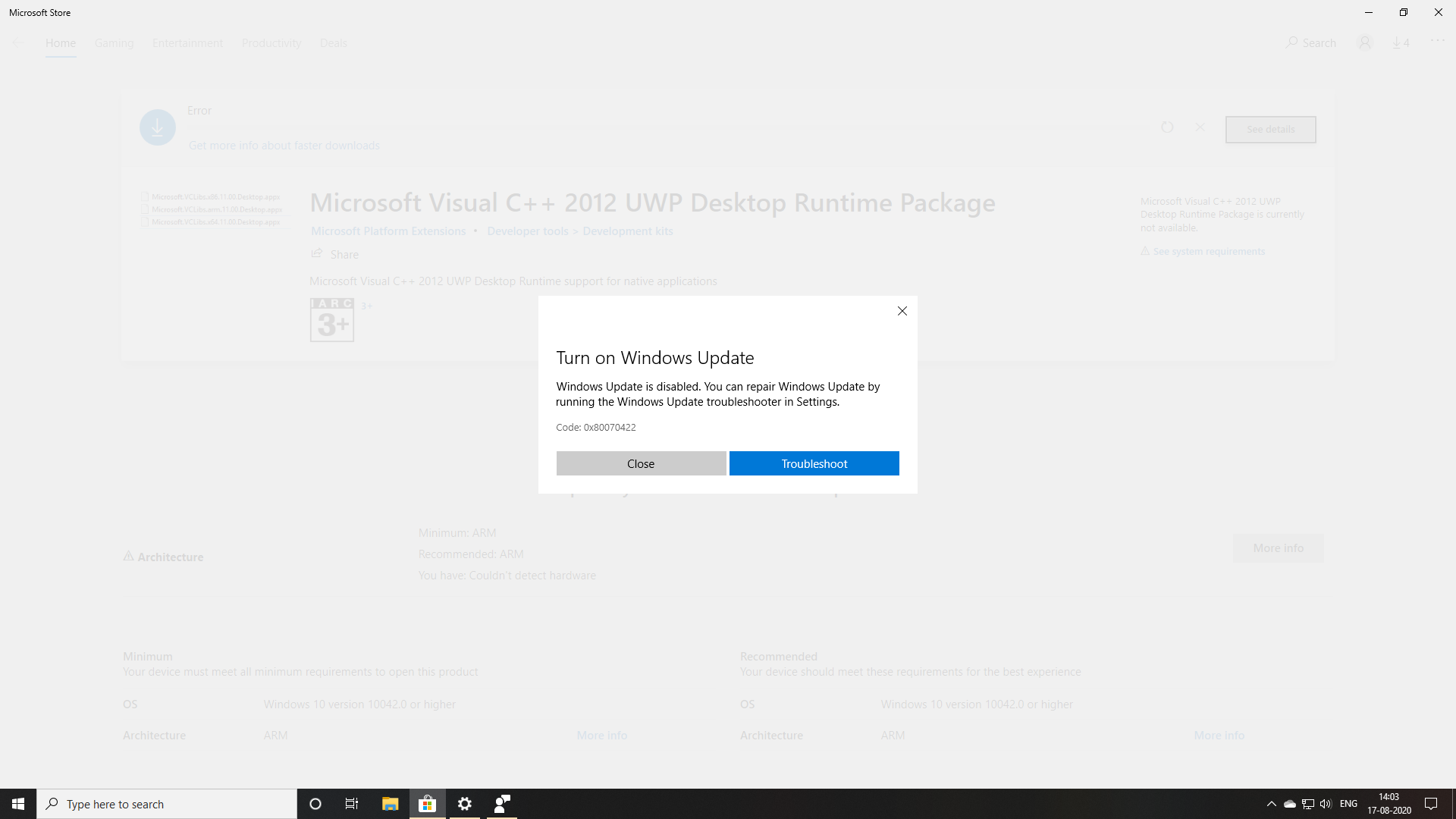 MICROSOFT STORE AND THE WINDOWS UPDATE SECTION IN SETTINGS HAVING TROUBLE SINCE SYSTEM... 965f8b22-fab1-41e5-88fe-9fb361ec4958?upload=true.png