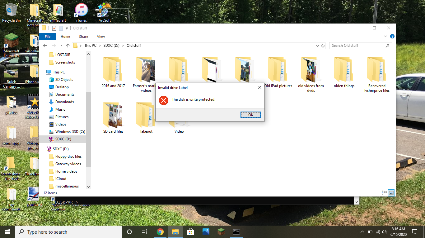 My Micro SD card thinks it's write protected 9696fa92-d3be-4ce0-b9d3-c130d15c69cb?upload=true.png