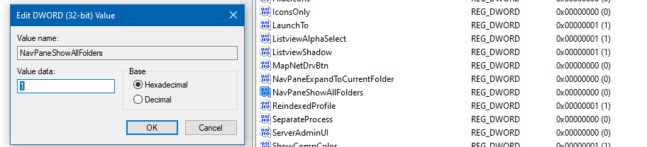 File explorer won't let me uncheck the " expand to current folder" and "show all folders" 96e17c18-755a-4127-a1e9-b47da6d61f23?upload=true.png