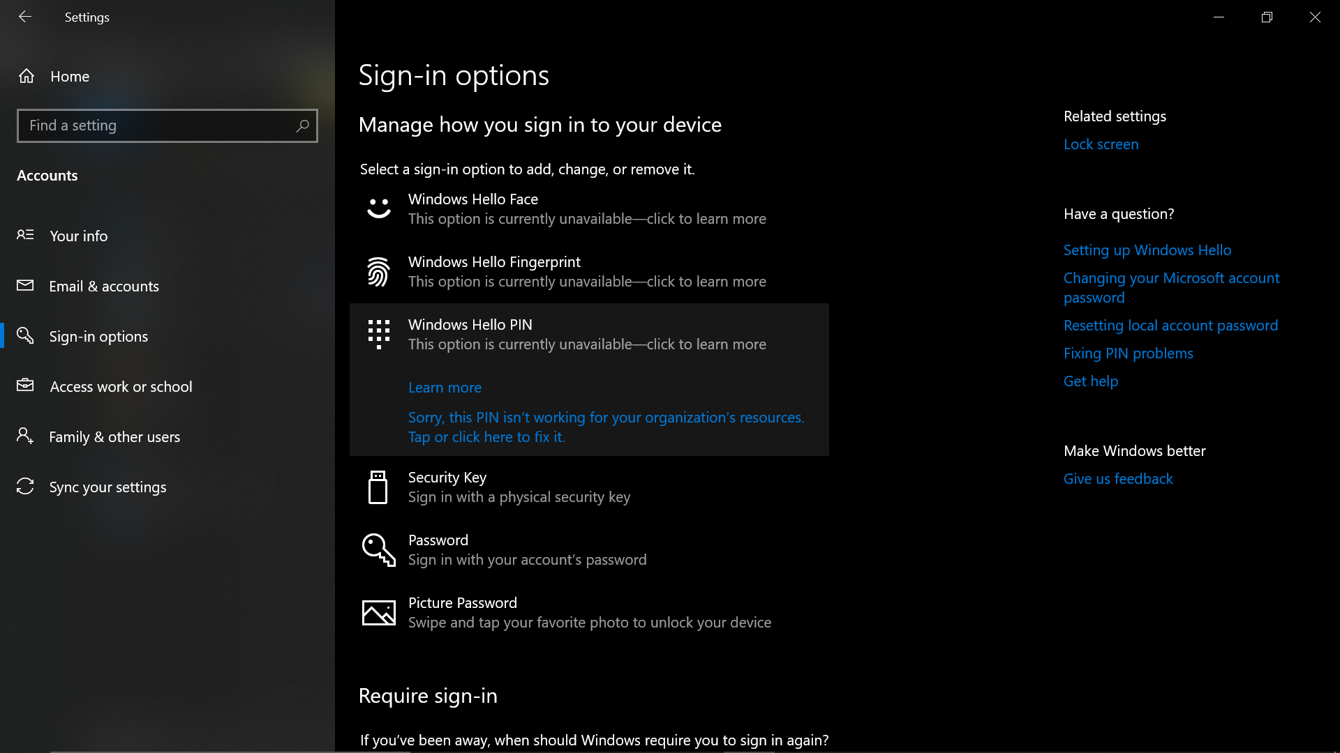 Can't change Sign-in pin Windows 10 96edd5e9-febf-4796-ada3-6f1af50d1b53?upload=true.png