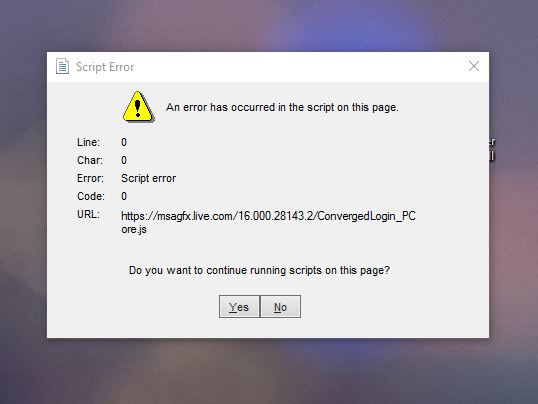 Scrip error when logging on every morning affecting multiple employees. 97292ab4-97ce-432b-a7cf-0ae0eba20622?upload=true.jpg