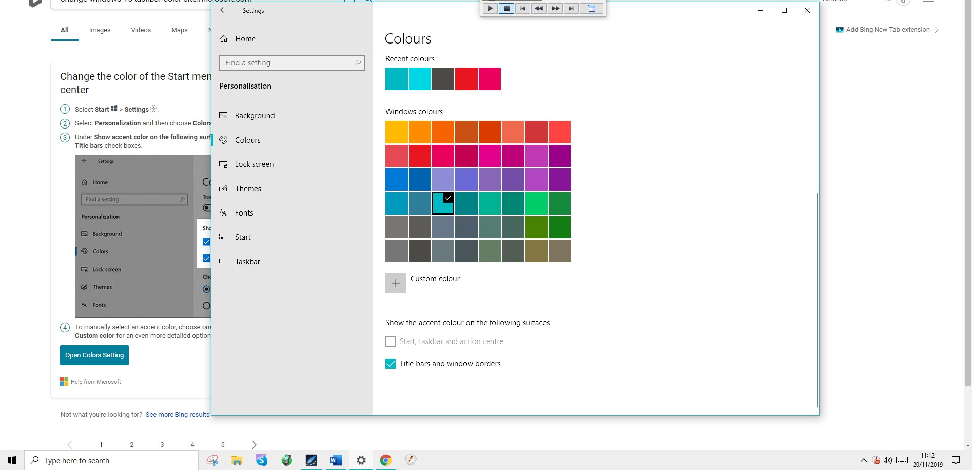 Does anyone know how to change the taskbar colour in the update? It appears to be greyed... 97483140-068a-41bb-a4db-c1c07495b679?upload=true.jpg