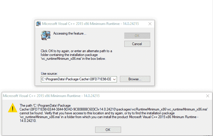 Microsoft Visual C++ 2015 x64 Minimum Runtime - 14.0.24215 issue with Rainbow Six Siege 97498a5d-58e4-427c-a854-824d86f4d541.png