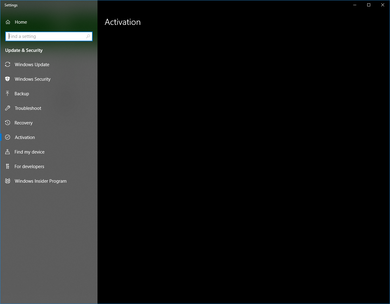 Windows activation screen in settings is blank, blue activation screen pops up repeatedly 974f9ea8-abc9-4fe6-9b06-0b0f3059aa63?upload=true.png