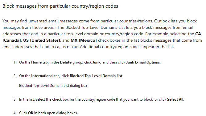 Blocked/Locked out of my business computer and my outlook business email has been blocked 97896d1695368275t-how-block-emails-ending-de-space-block-messages-particular-countryregion-codes.png