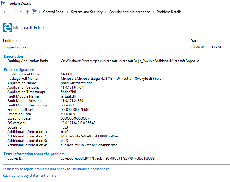 Microsoft Edge crashing on Windows 10 1803 and 1809 981fd901-cb96-482c-88ca-653ca449a8a5?upload=true.png