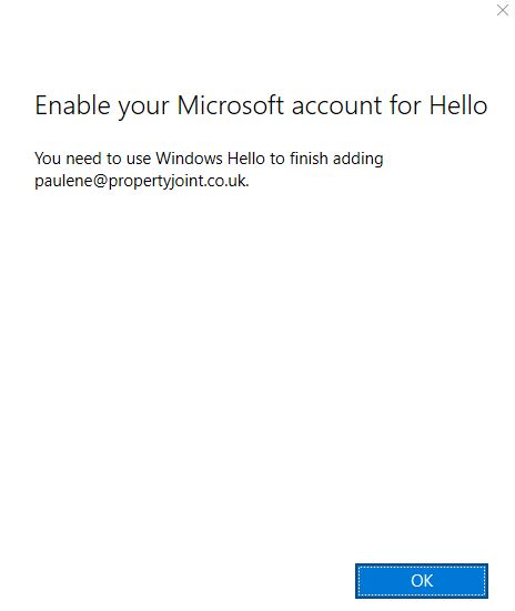 Cannot open onedrive files as now requesting Windows Hello PIN - and I have never created one 982004c5-47fc-4b57-a9d1-1fe4b976142c?upload=true.jpg