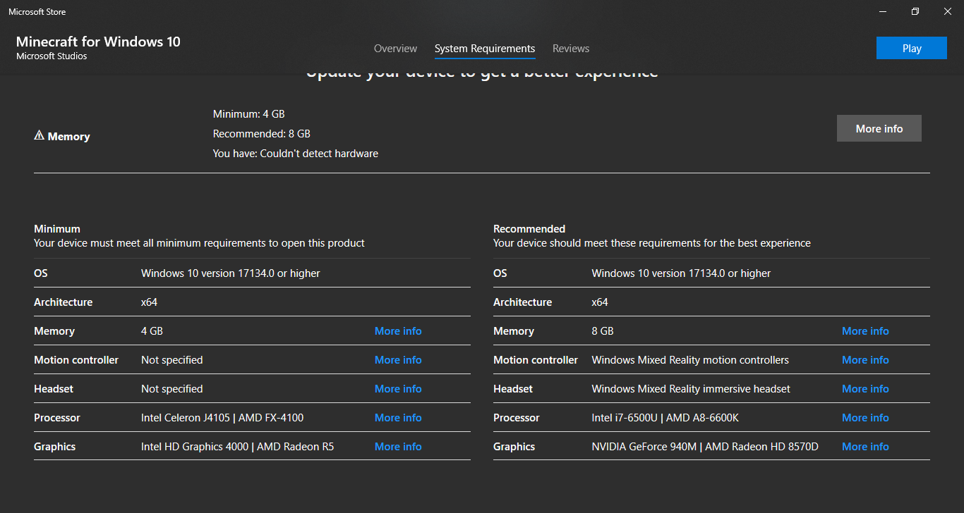 Microsoft store not detecting hardware is this a bug? 9858f26f-5479-42e3-81b4-cfd58dc6e528?upload=true.png