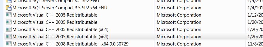 Can't install Visual C++ 2005 SP1 Redistributable Package x86 985a2361-5290-44b7-b930-4d9c765cd40e.jpg