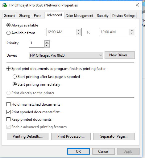 I have a new Lenovo laptop Windows 11 and I cannot print to my HP Officejet Pro 8620 printer. 98650d1485971209t-windows-10-hp-officejet-pro-8620-will-not-print-capture.png