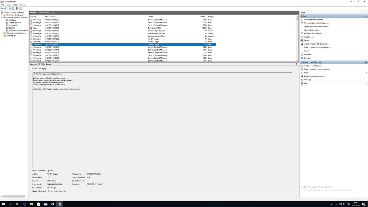 9900K WHEA LOGGER Internal parity error or cache hierarch error. 99e944bf-ec9c-43b1-8175-5e117c786a3f?upload=true.jpg