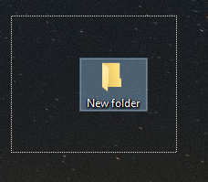 Selection box/area on Desktop is transparent with dotted outline. 9a035ee1-a3c1-48c0-9d77-abb3c874939a.png