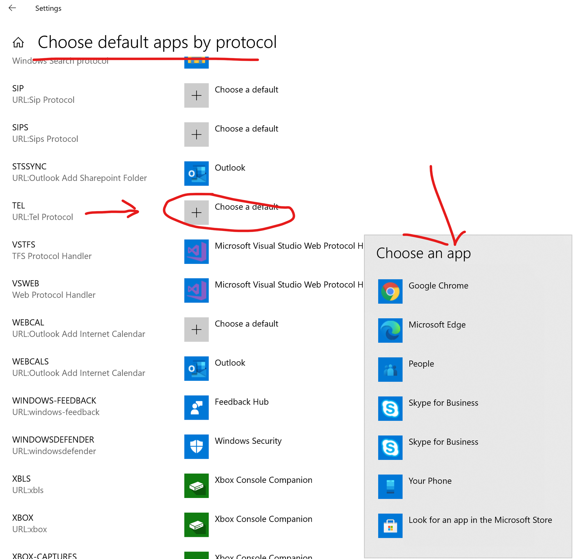 Unable to change default URL:Tel file association to Zoom in Windows 10 9afe6b07-b9b1-467d-9273-e9a2742efc02?upload=true.png