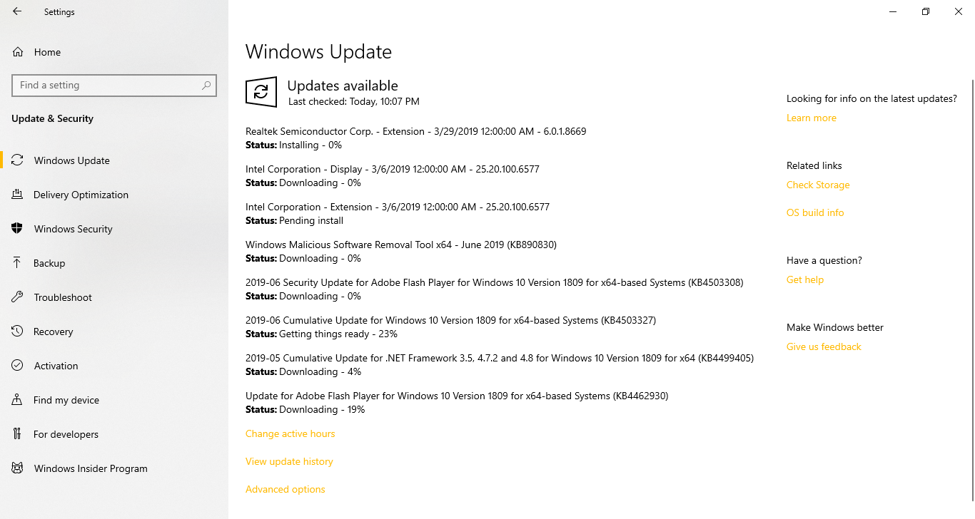 Various Updates for Windows 10 isn't progressing. 9b401fc8-5824-4f15-9cbb-ee5003003a5e?upload=true.png