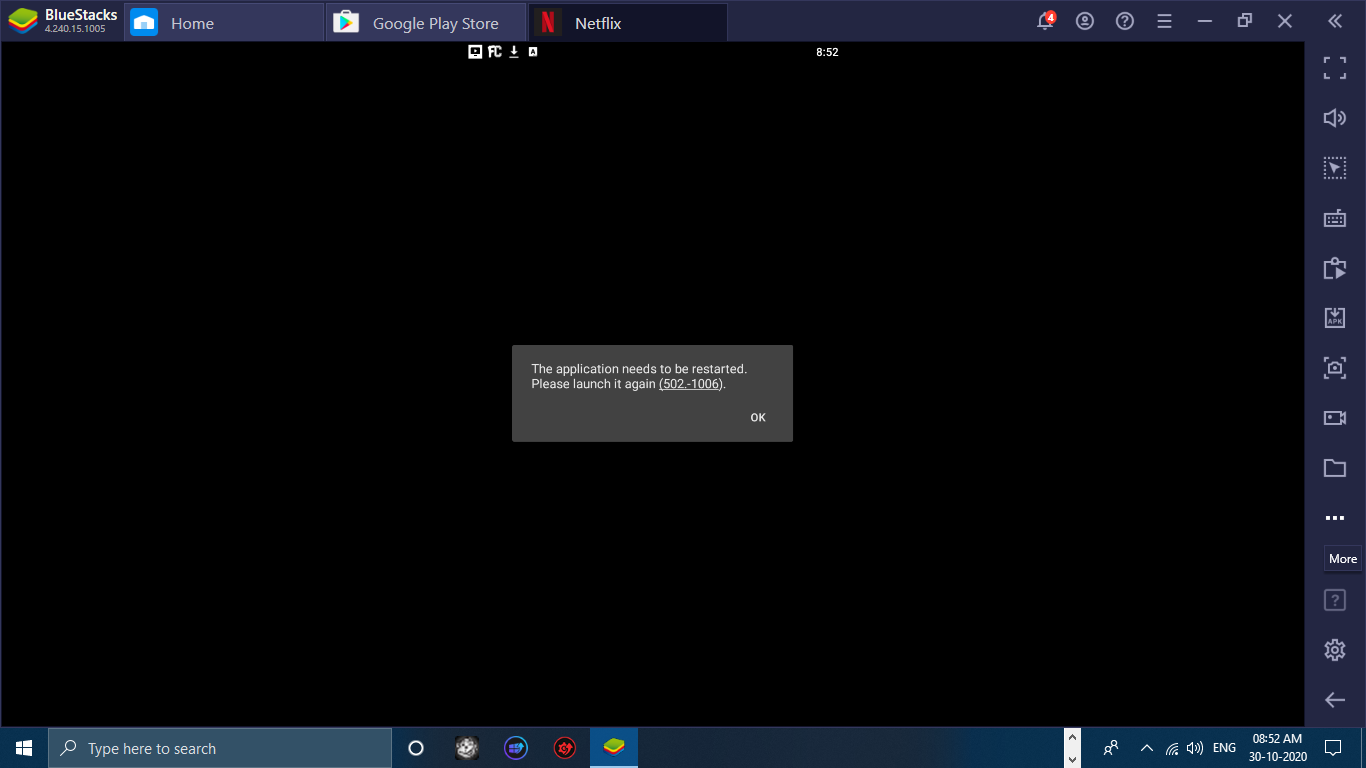Netflix not open in bluestacks 9b6db042-54ef-450b-a3c7-bb47f3d441ab?upload=true.png