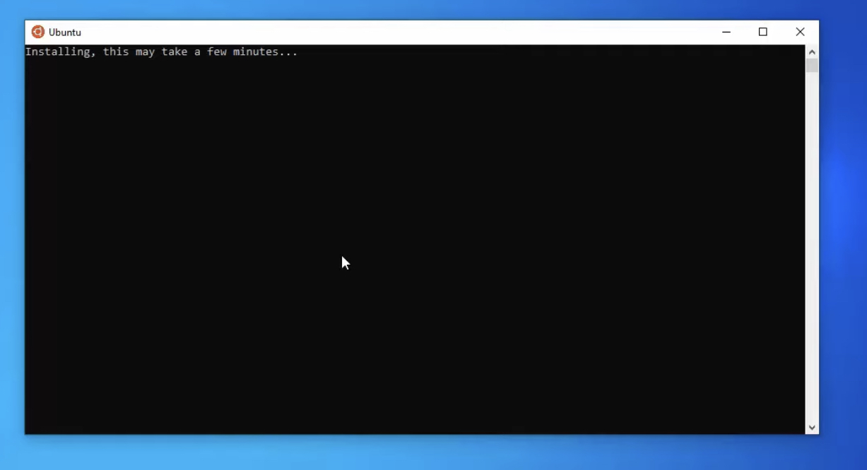Ubuntu terminal on Windows 10 is taking too long to install. 9b84750d-cc68-458b-b0bf-8304c87982d8?upload=true.jpg