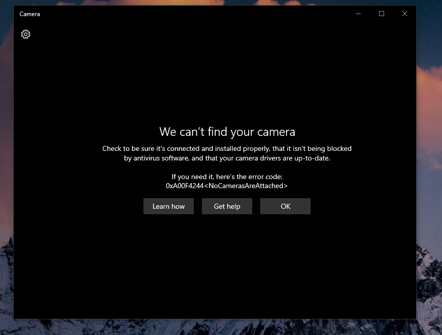 windows 10 laptop camera notworking error code: 0xA00F4244 9b947b1c-168a-49a6-b3c5-89d57c7f48da?upload=true.png