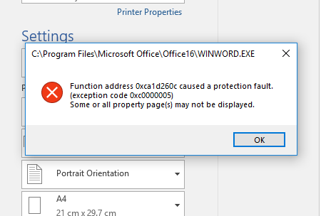 Protection Fault  on Shared Printer Error "untion address 0xca1d260c caused a protection fault" 9bb0215f-2f8b-4594-8a99-e2c0b835e067?upload=true.png
