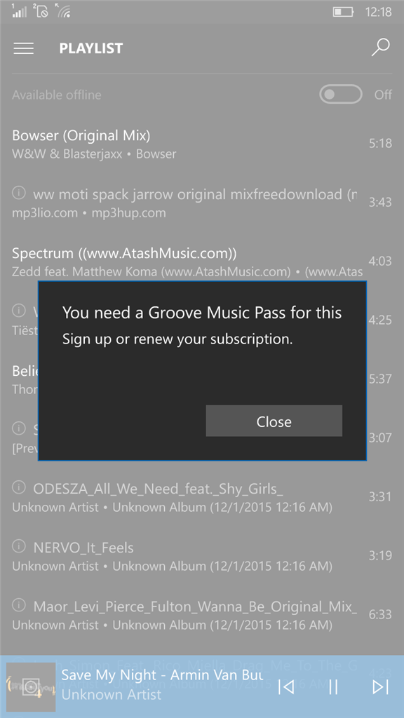 How do I alphabetize the songs in my playlist in Groove Music player? 9bd3ac7e-e1c3-48ed-9451-fb14bdf349e8.png