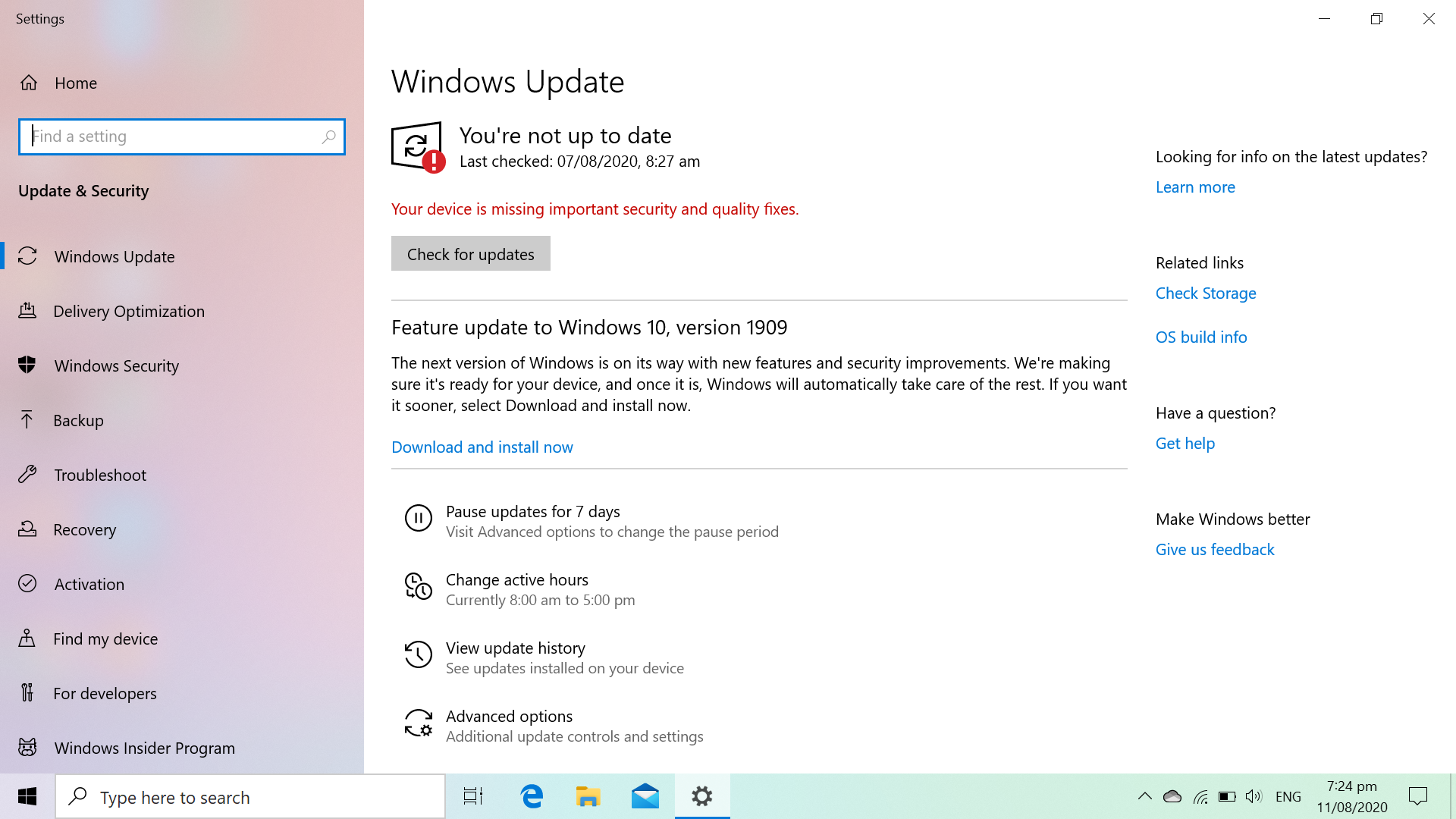 Windows update to ver. 1909 9c012995-dea8-4397-adca-30352e794b92?upload=true.png