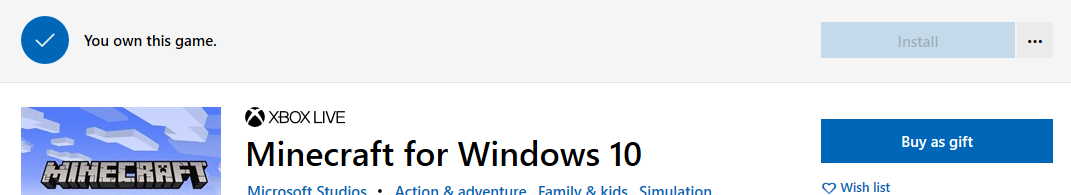 Minecraft Windows 10 Edition is the only app on the Microsoft Store that won't download 9c198040-8b30-488c-ae8d-4a33c82c3e22?upload=true.png