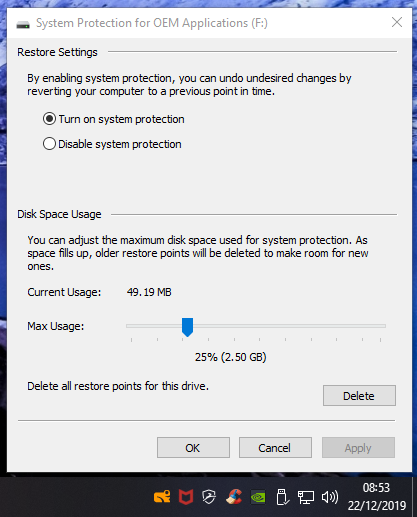 Critical Loss of Windows 10 Restore Points 9c3993f2-8e3d-4c65-a7e4-f6c3d95356bc?upload=true.png