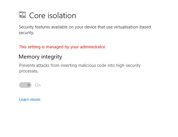 How to disable Core Isolation 9c4ca03d-c252-4b5e-b4ab-ea01495f11b8?upload=true.png