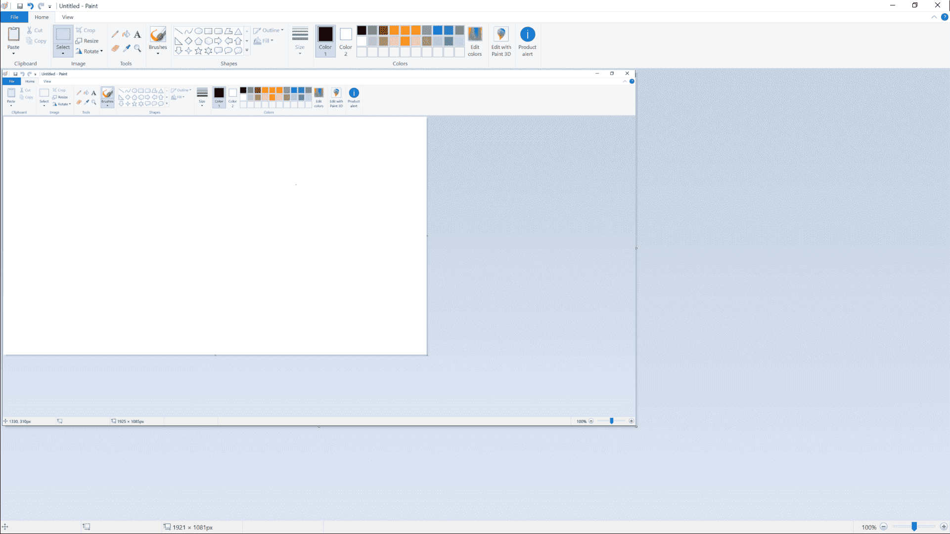 Application windows are scaled down on a 100% scaled monitor 9caec946-5304-43a8-a2da-4688191e0907?upload=true.png
