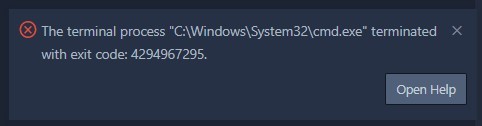 The terminal process "C:\Program Files\PowerShell\pwsh.exe" terminated with exit code:... 9d0ee5a9-4655-436a-ba15-ab5c8415ed4a?upload=true.jpg