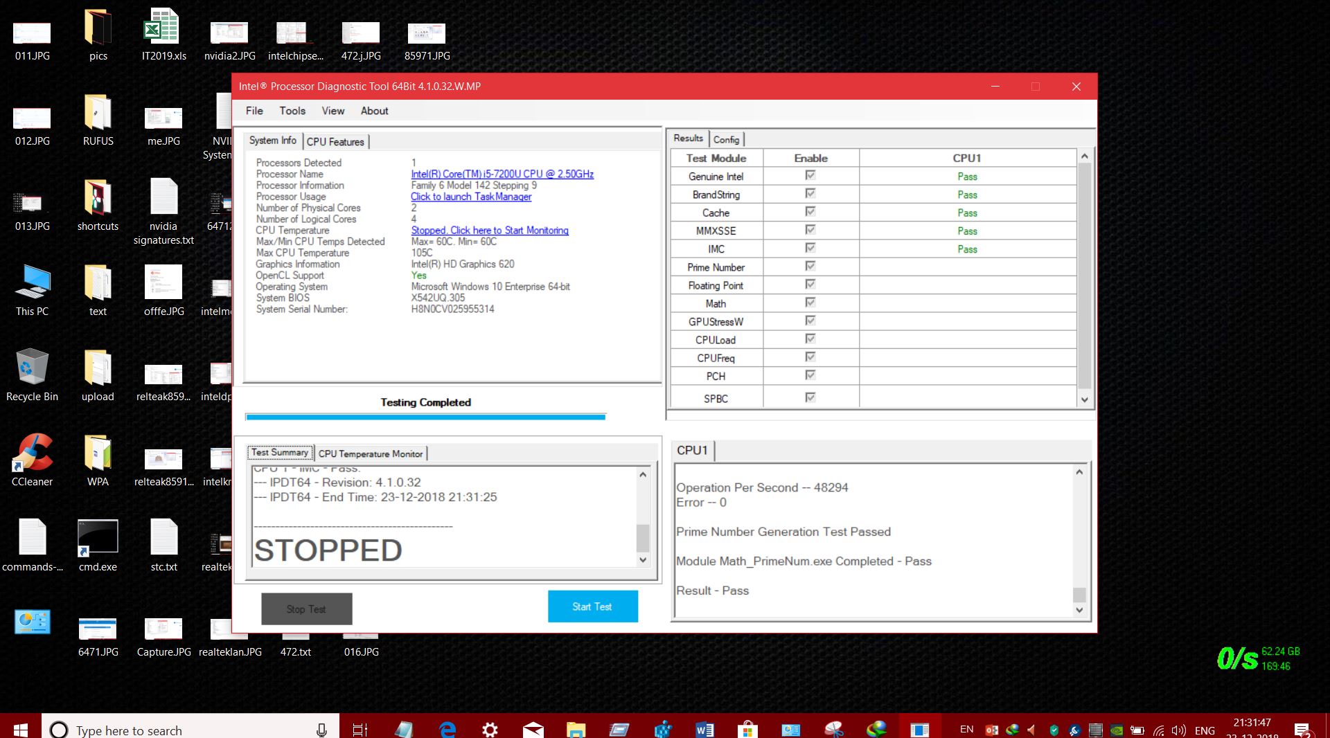 INTEL RELEASED  INTEL PROCESSOR DIAGNOSTIC TOOL 32BIT 64BIT V 4.1.0.32  ON 01-12-2018 9d37d795-a5dd-4520-88fe-939b27904b51?upload=true.jpg