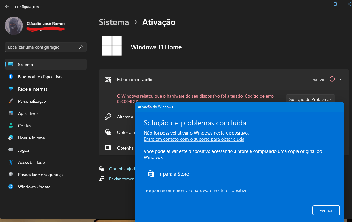troquei minha placa mãe e ao reinstalar o windows 11 não está ativando. 9d620a95-42b4-41cc-9021-30f66816dbca?upload=true.png
