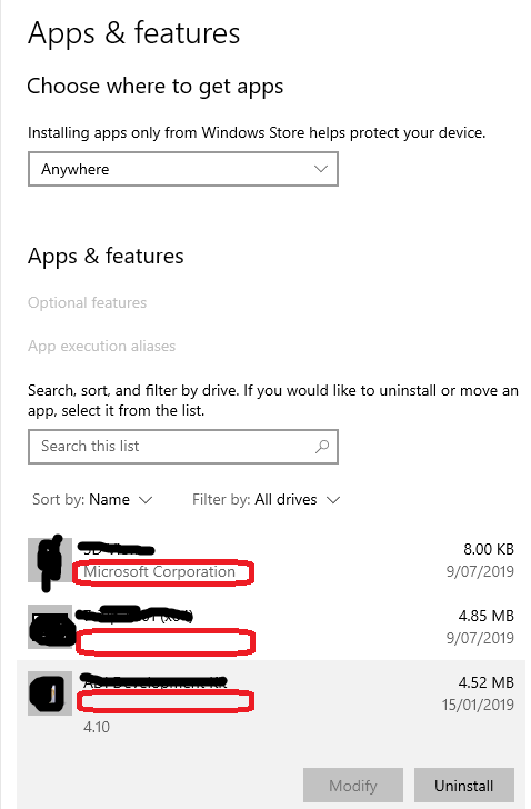 Window 10-1093 don't display publisher of application on apps & features 9dcaf5c9-6494-45cd-9738-490ac5ed3d7f?upload=true.png