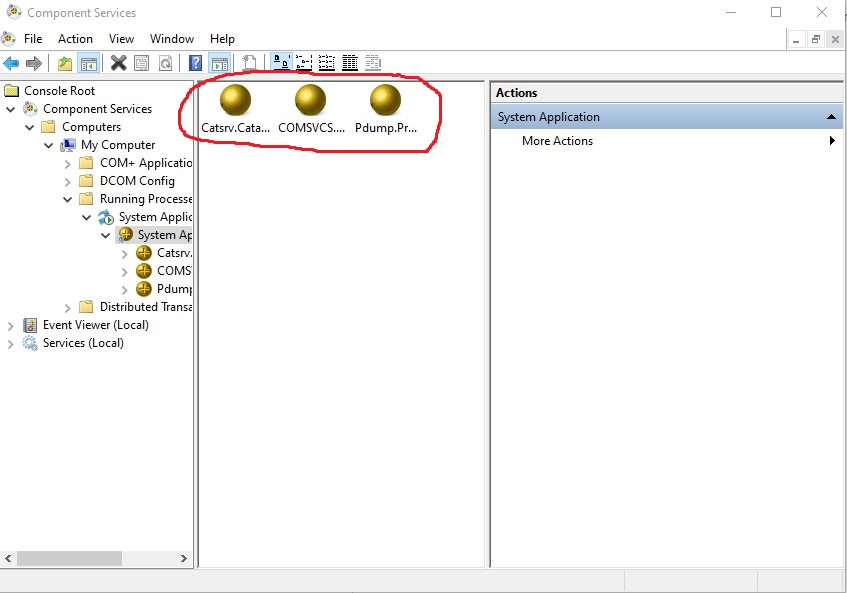 Did I mess something up by clicking icons in Component Services ? 9def9650-a848-4aea-bf36-07866393f2bf?upload=true.jpg
