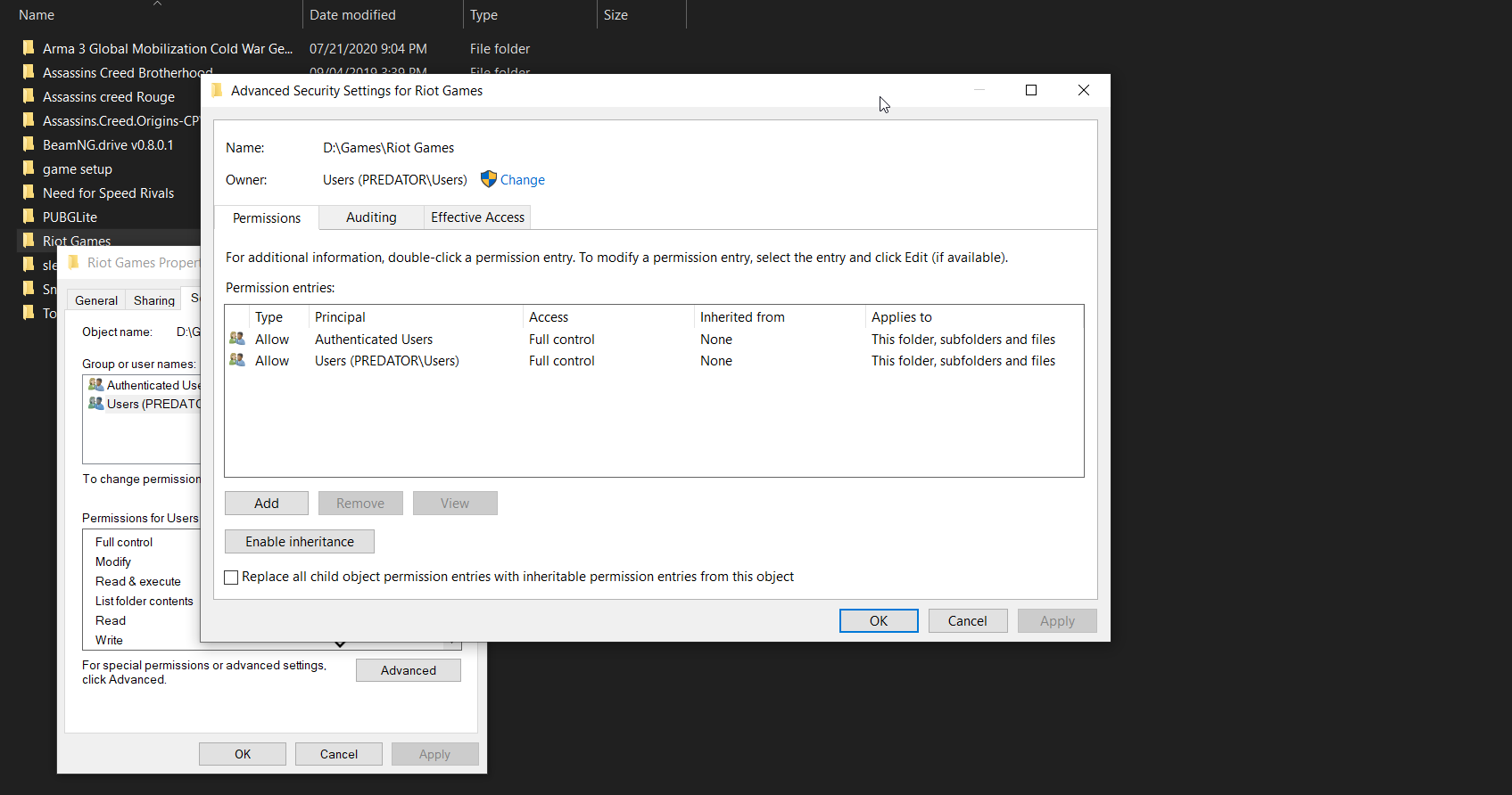 Unable to remove read-only attributes in Windows10 9df17599-aaa5-46c6-bf46-0089ff10f36d?upload=true.png