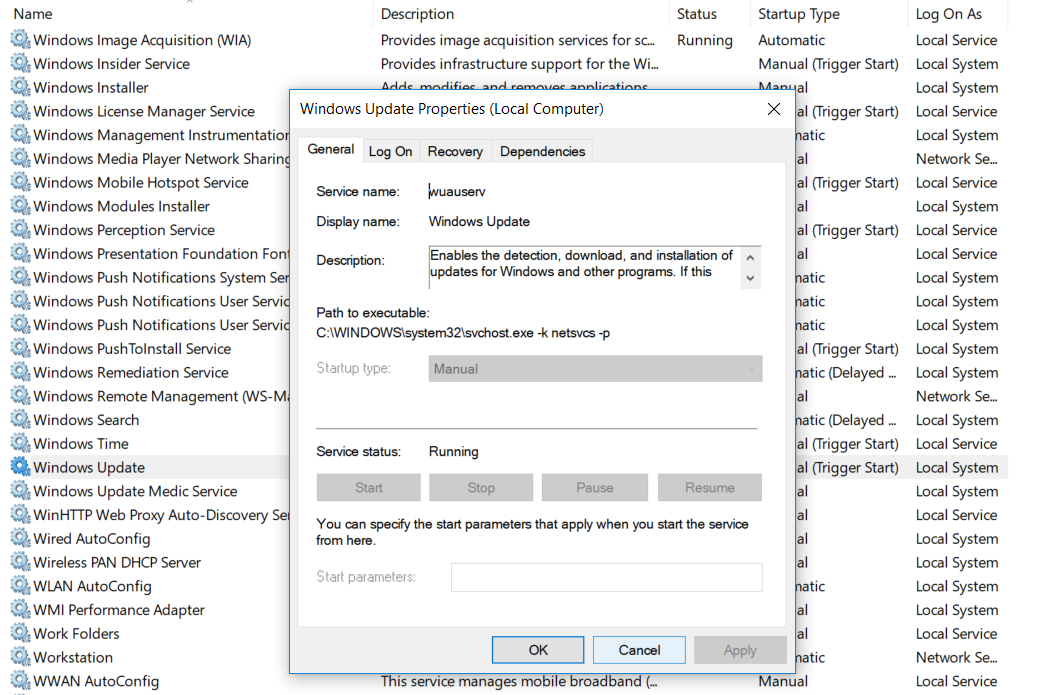 wuauserv service tasks are grayed out and access denied 9e5991fb-cecf-434b-9120-417dd0e9a8f3?upload=true.jpg