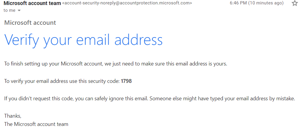 Did I get a fake Microsoft email? Please help, I'm panicking. 9eafa869-628d-4060-a69c-e2291e325be0?upload=true.png