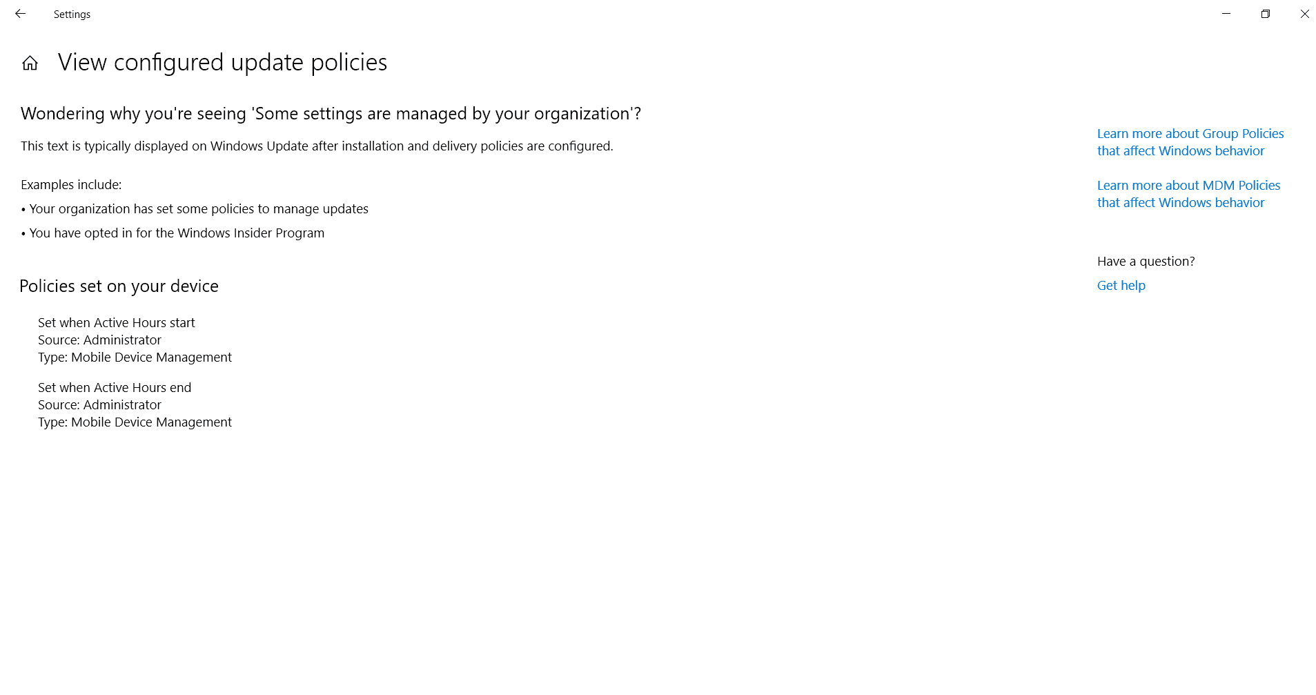 I am seeing this message "Some settings are managed by your organization" but I am not part... 9ee86c0b-c026-4951-82d8-e32603455872?upload=true.png