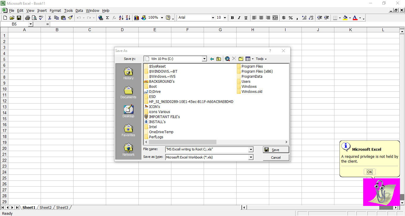 Here it is again.  Can't write to Root of C: drive. 9ef4d154-ad7b-475b-b079-749744edaf43?upload=true.png