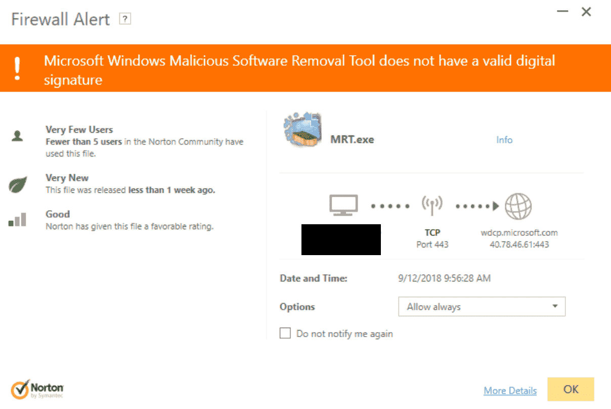 Norton warning: Microsoft Windows Malicious Software Removal Tool does not have a valid... 9f0b88a3-07ee-4db4-8799-29a2132616c7?upload=true.png