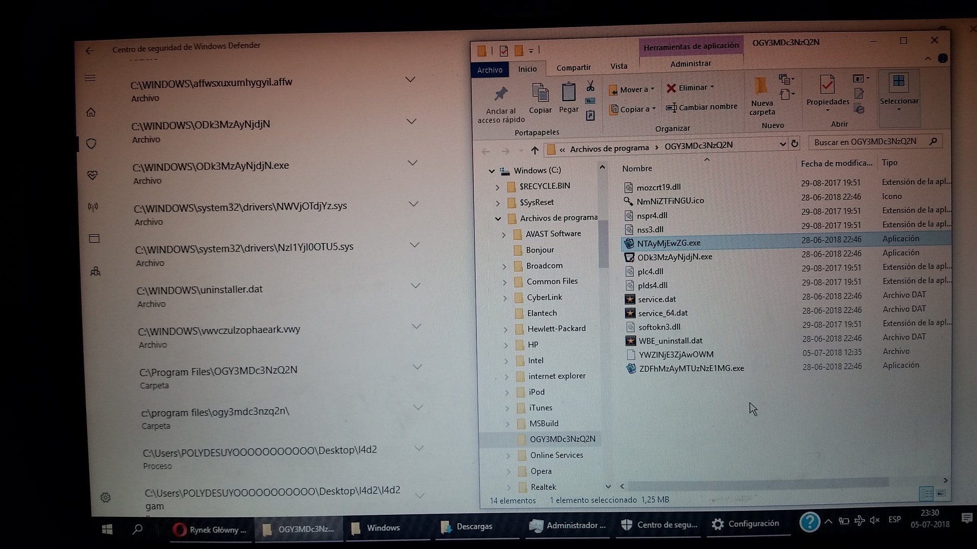 NTAyMjEwZG.exe, ODk3MzAyNjdjN.exe, ZDfhMzAyMTUzNzE1MG.exe should I delete this files? They... 9f16605f-eb7e-4ae7-9287-2db7b6461e6e?upload=true.jpg