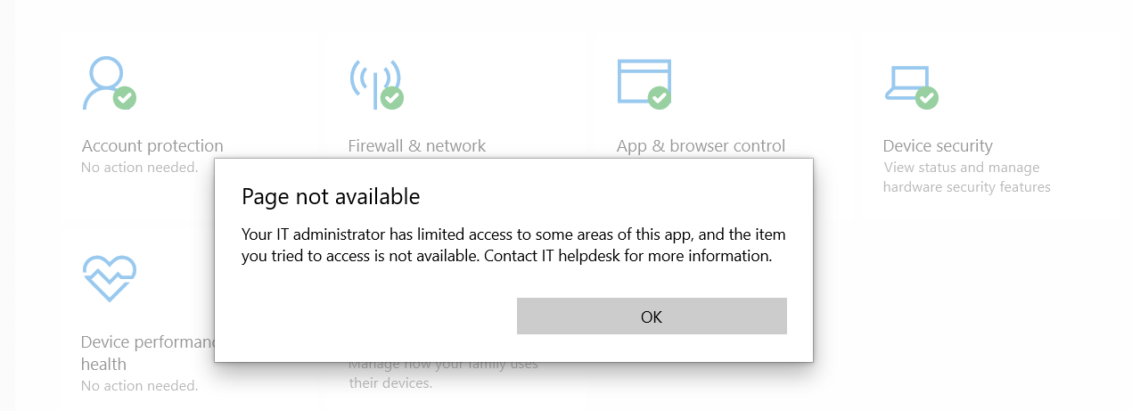 Why is "Virus and threat protection" missing from Windows Security? 9f3b0655-4908-4aee-b54d-1cd72ad05483?upload=true.png