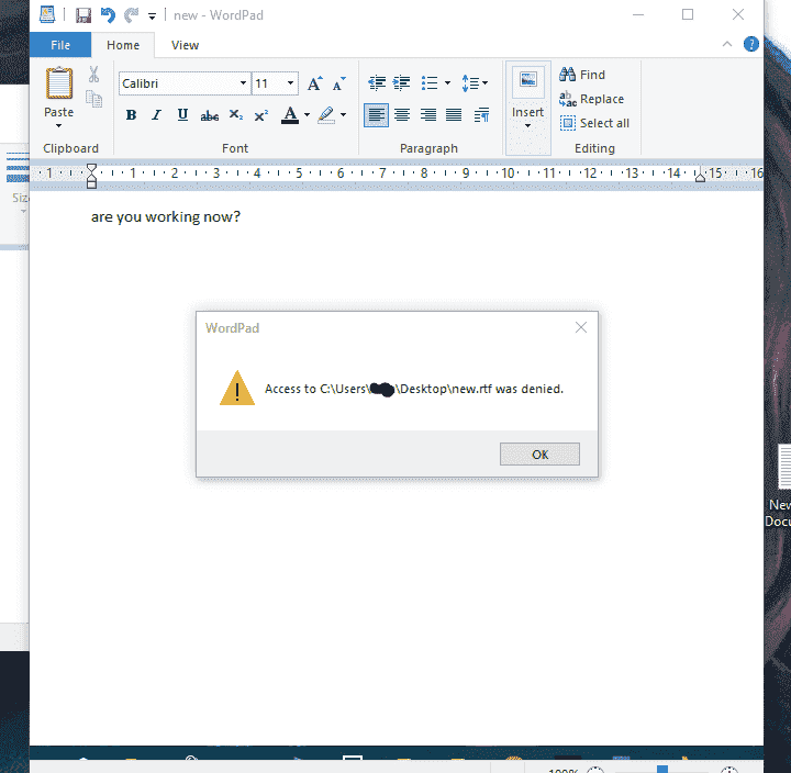 Recently changed my password to my laptop, now I can't save or edit ANYTHING. How do I... 9f61001c-5581-41d1-8549-ed8f234ce0a4?upload=true.png