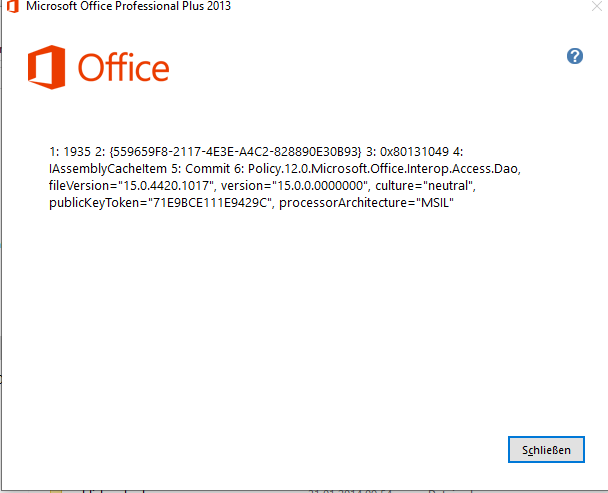 Unable to install MS Office Pro Plus 2013 - Windows 10 Lenovo E580