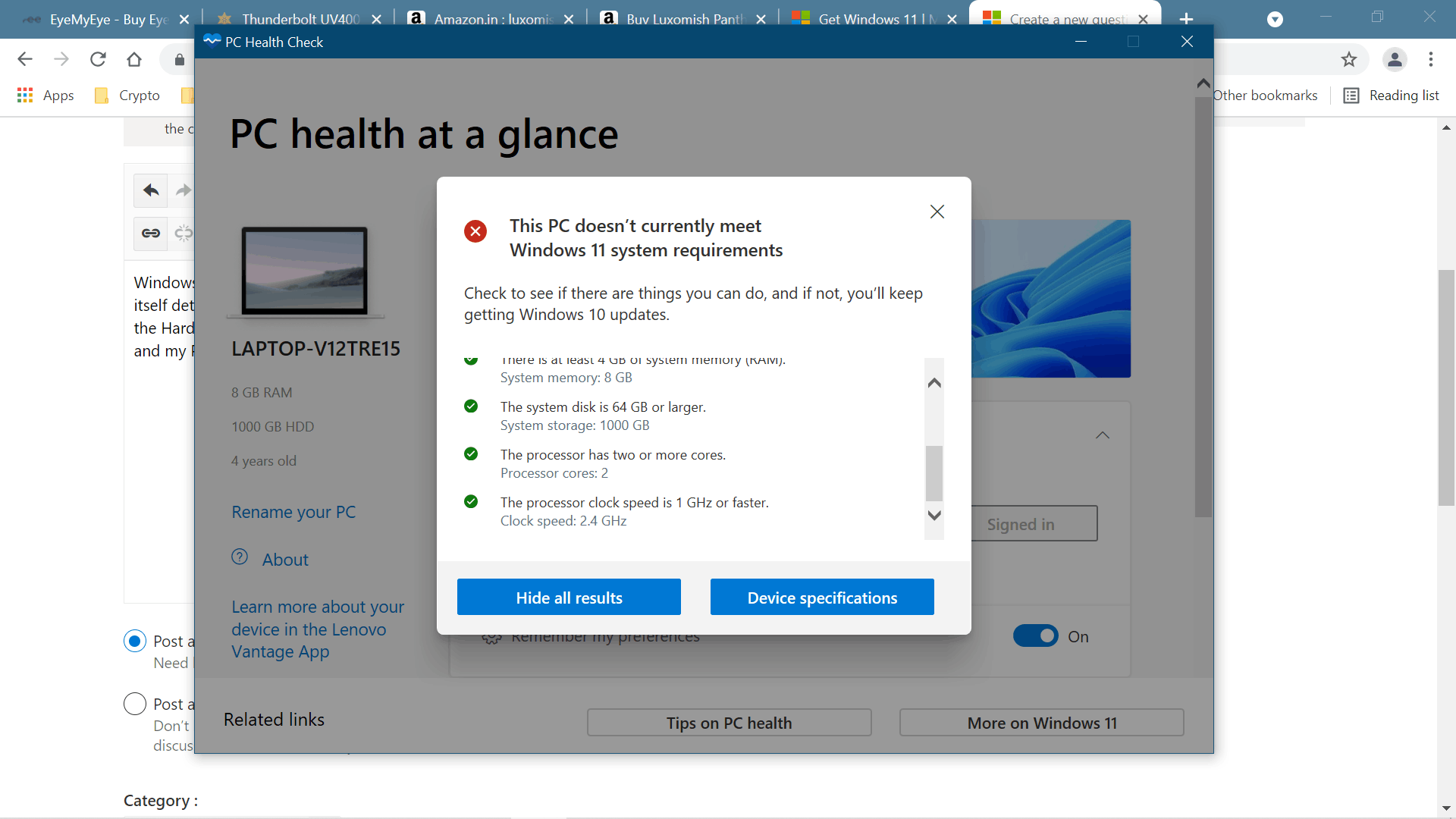I have personally checked Microsoft's list of compatible processors. Intel Core i5-6200U... 9f92f124-1d62-4ca3-a064-6bbe81fbee92?upload=true.png