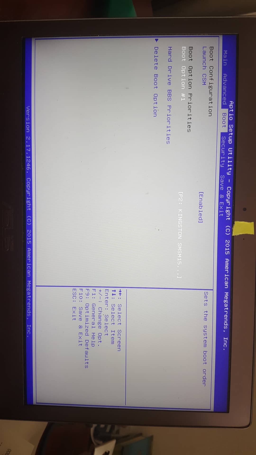 My Asus Zenbook UX333 only boots into Aptio Setup Utility 9fad73c8-74d3-4b87-85f3-860ca13f251f?upload=true.jpg